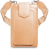 Save The Girls Crossbody Phone Purse (Camel) - Touch Screen Handbags for Women - Zippered Pouch & Phone Sling Crossbody (Boca)