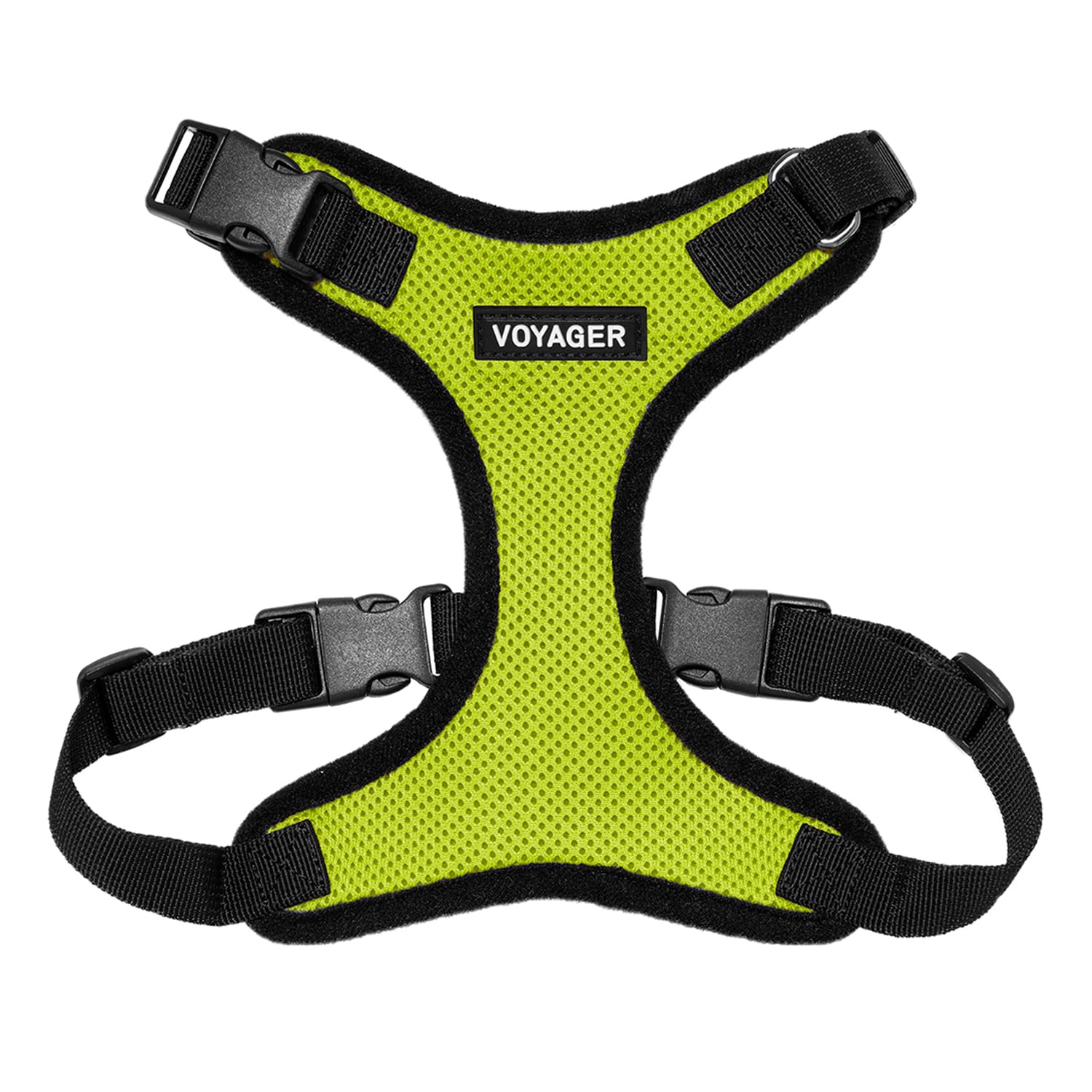 Best Pet Supplies Voyager Step-in Lock Pet Harness – All Weather Mesh, Adjustable Step in Harness for Cats and Dogs Lime Green Base, XS (Chest: 11-16" Fit Cats)