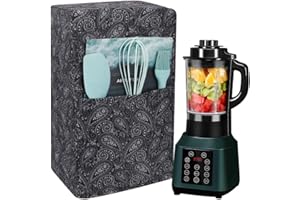 Quilted Blender Cover, Polyester Cotton Blender Appliance Cover, Kitchen & Dining Small Appliance Dust and Fingerprint Protec