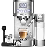 Geek Chef Espresso Machine with Automatic Milk Frother, Cappuccino Machine, Latte Machine, Espresso Coffee Machine with Remov