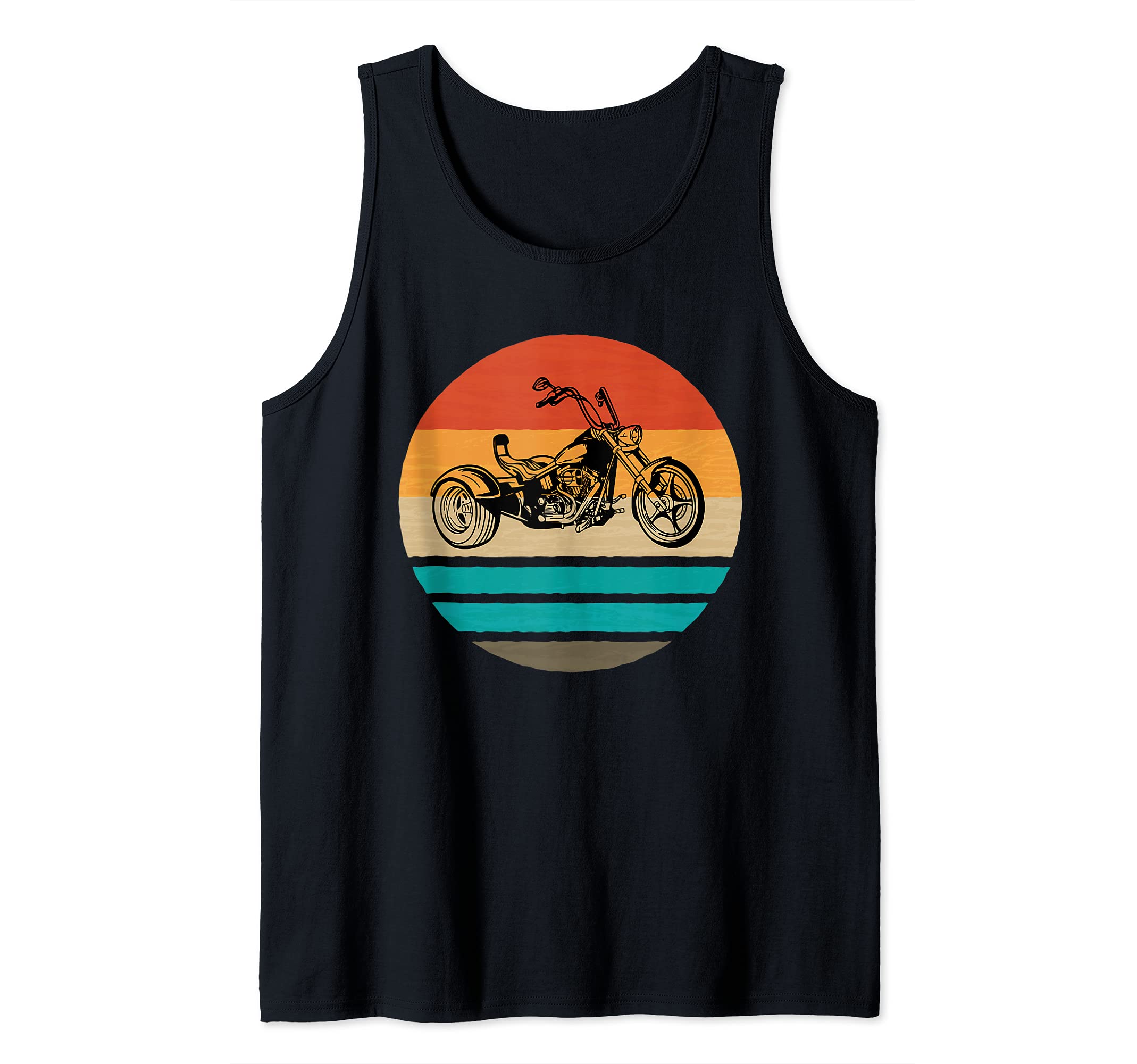 Trike motorcycle retro vintage motif tricycle Tank Top