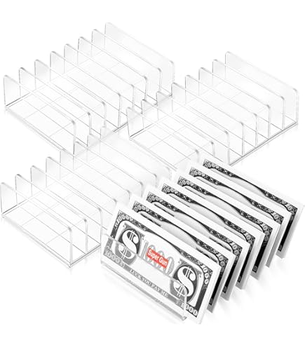 Clear Acrylic Desk Organizer With 5 Slots For Ubuy
