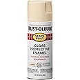 Rust-Oleum 7770830 Stops Rust Spray Paint, 12 oz, Gloss Almond
