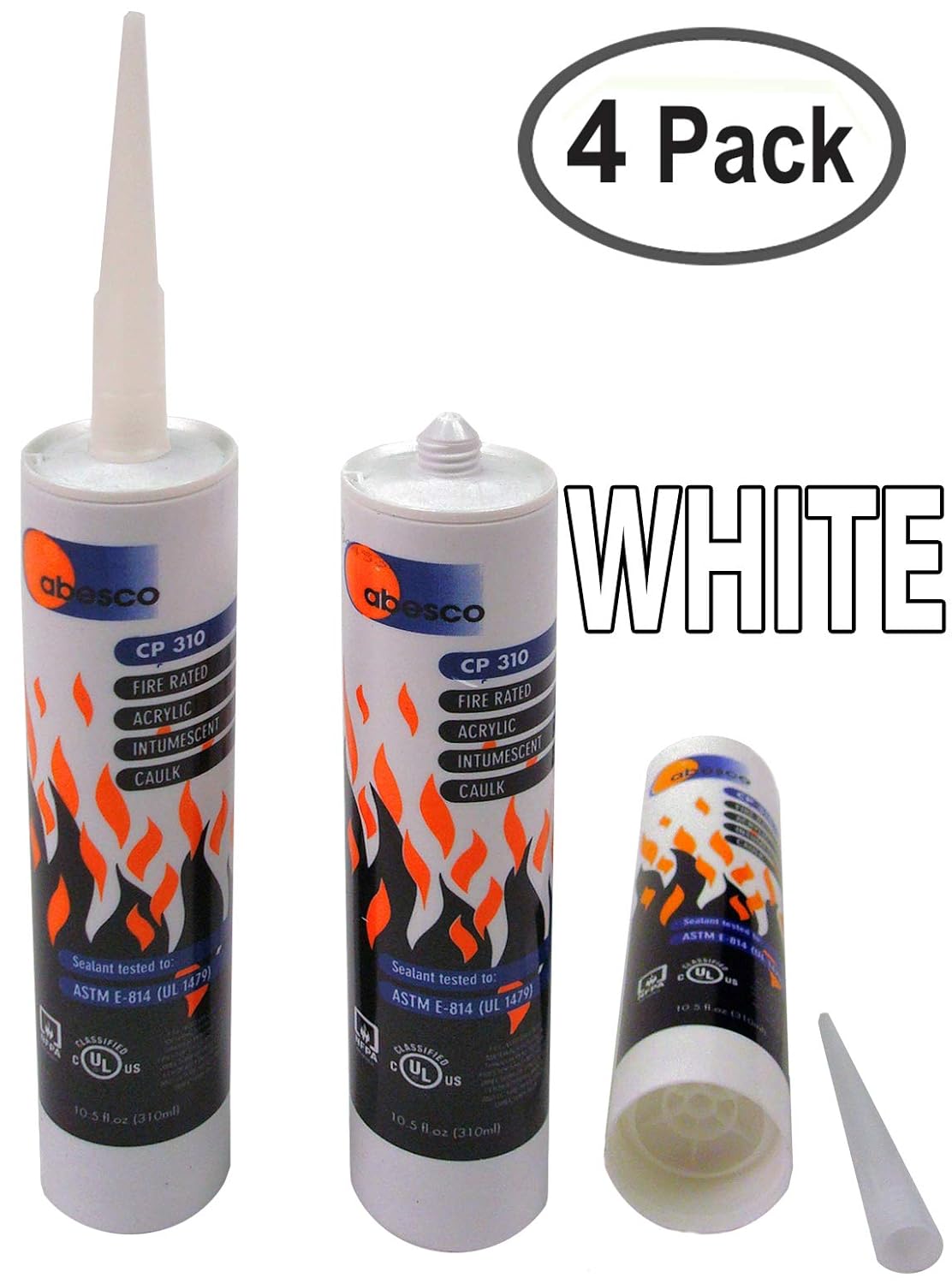 Abesco CP310 Fire Rated Acrylic Intumescent Mastic Caulk