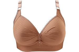 OIANGI Bras for Women No Underwire Push up Bra Seamless Adjustable Straps Bralettes Wireless Comfort Everyday T-Shirt Bra
