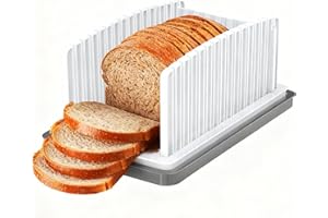 Manual Bread Slicer Guide, Adjustable Bread Slicer for Homemade Bread Cutting, Sourdough Bread Bagel Slicer