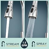 FORIOUS Kitchen Sink Taps Mixer with Pull Out Spray Chrome UKKF23CH view 3