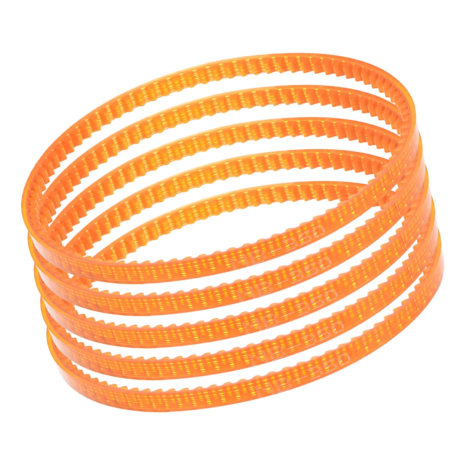 Kozelo 5Pcs MB350 Standard Sewing Machine Motor Belts - [350mm Girth x 4mm Thickness ] Polyurethane Motor Drive V-Belt for Household Electric Sewing Machine Use, Single Tooth, Orange