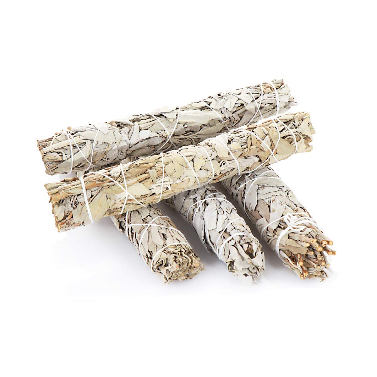 NKlaus 5x XL White Sage Smudge Sticks 65g Natural Salvia apaina Smoking Bundle 6725