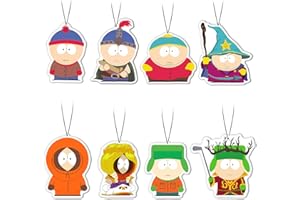 Moriso Cartoon Cute Car Air Fresheners Pendant (8Pack Black Ice Scent) Merch Cute Cartoon Character Funny Car Accessories for Car Interior Hanging Gifts Rearview Decor Pendant Supplies