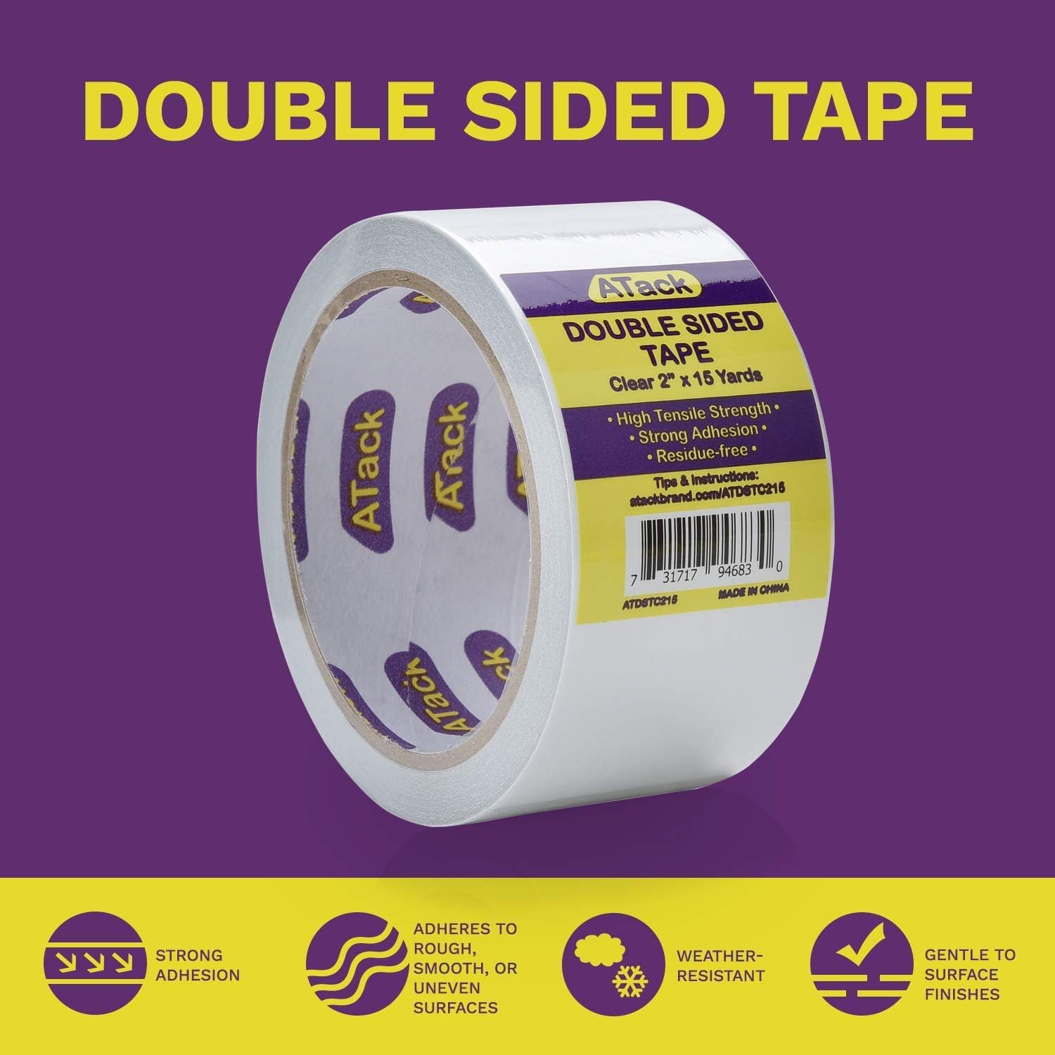 2 Sided Tape For Arts Office School Stationery Supplies Card Making Crafts 164 Yards Double Sided Tape Adhesive Sticky Tapes 5 Different Width Education Crafts Office School Supplies