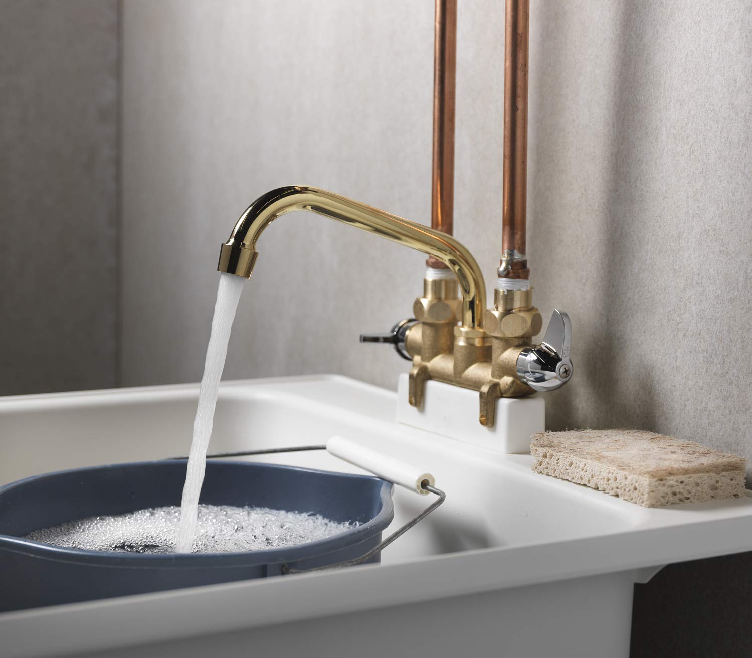 Homewerks Worldwide 3310-250-RB-B Rough Brass Laundry Faucet, No Size