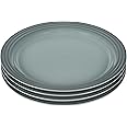 Le Creuset Stoneware Set of 4 Dinner Plates, 10.5" each, Sea Salt