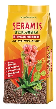 Seramis Ton-Granulat als Pflanzenerden-Ersatz für Kakteen und Sukkulenten, Spezial-Substrat, 7 Liter