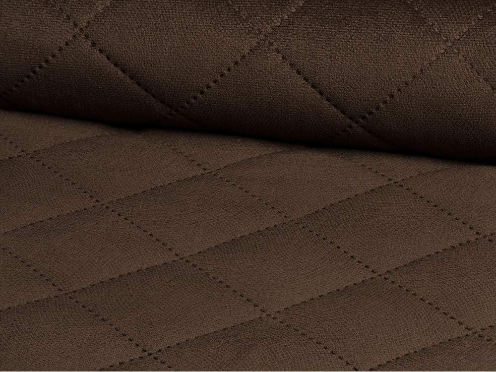 Laminated Polyester Fabric Alcantara Quilted Upholstery Fabric Faux Leather Decorative Fabric Sold by the Metre. 66 Dunkelbraun