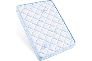CEEKLIYBEAR Pack and Play Mattress - 38" x 26"- Premium Microfiber Fabric Playpen Mattresses, Safety Reinforced Play Yard Mattress - Fits for Graco & Baby Trend & Pamo Babe Playard, Firm Support and Comfort Foam