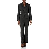 Le Suit Women's Petite 2 Button Notch Collar Crossdye Pant