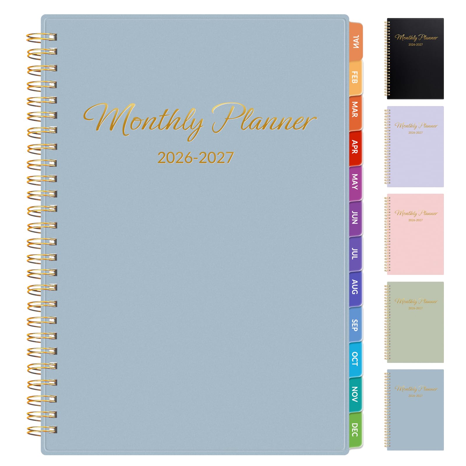 Photo 1 of ****** 2 PACK****** GNL Monthly Planner 2026-2027, 2 Year(27 Months) Calendar Planner, Oct. 2025 - Dec 2027, 7" x 10" Monthly Spreads & Yearly Planner, Perfect for School Office Home Planning, Blue