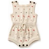 Simplee kids Baby Girl Knit Romper Fall Sleeveless Pompoms Rompers Newborn Little Girl Overall Jumpsuit Outfits