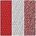 Patriotic Jelly Roll 18 Quilting Fabric Strips Red White Blue Stars 2.5 x 43-inch Precut