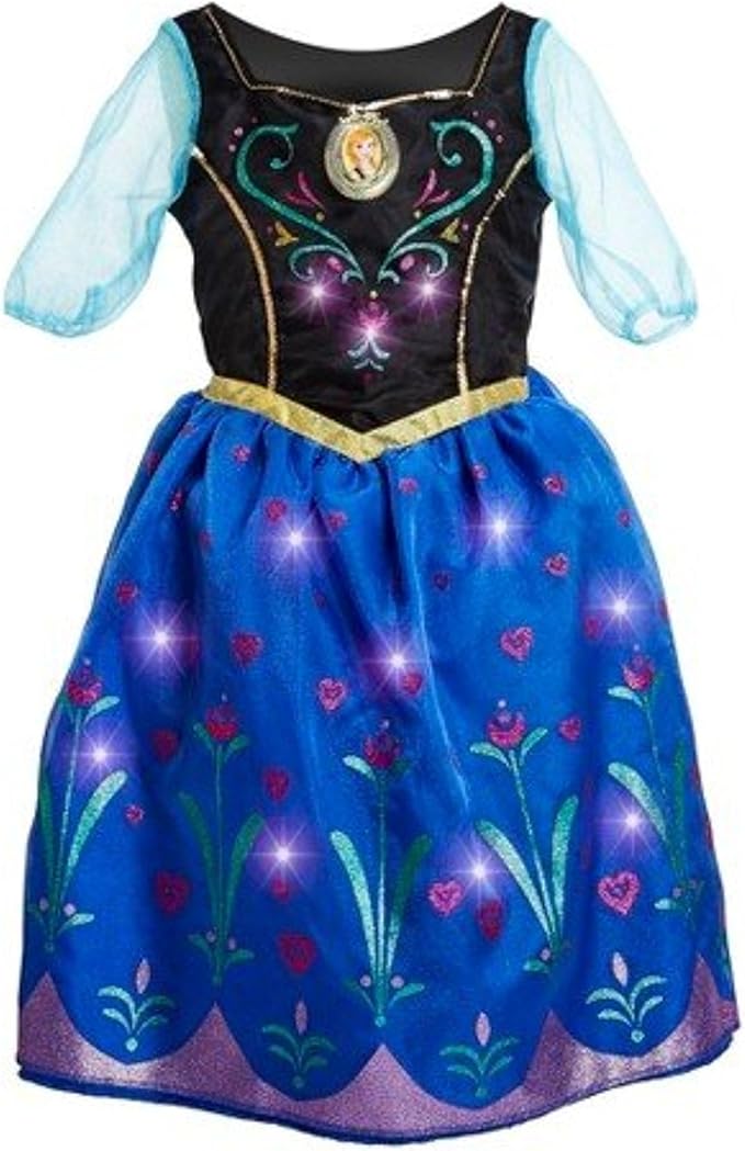 Disney Frozen Anna Musical LightUp Dress Size 7/8 Amazon.co.uk Clothing