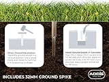 Addis 40m 4 Arm Rotary Washing Line with Tension Adjustment - Grey view 6