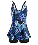 2 Piece Swimsuit for Women Tummy Control Bathing