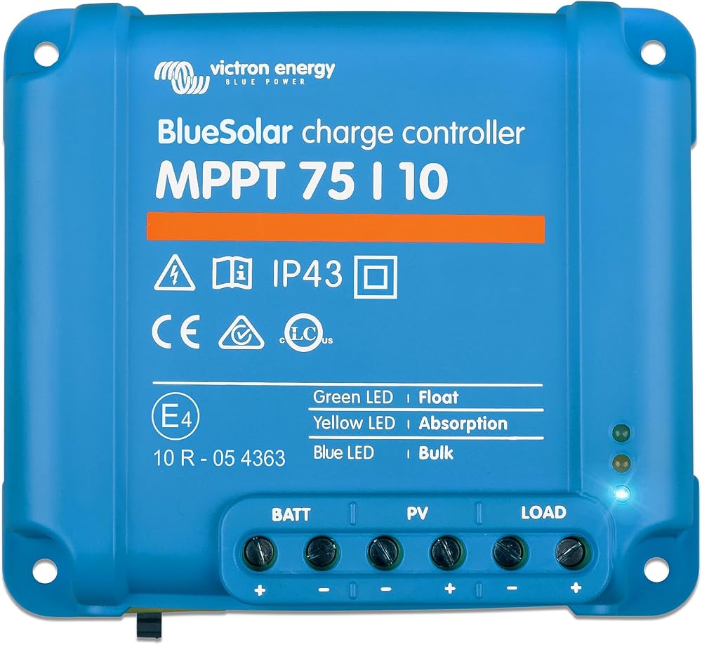 Victron Energy BlueSolar MPPT 75V 10A Solar Charge Controller 12/24V