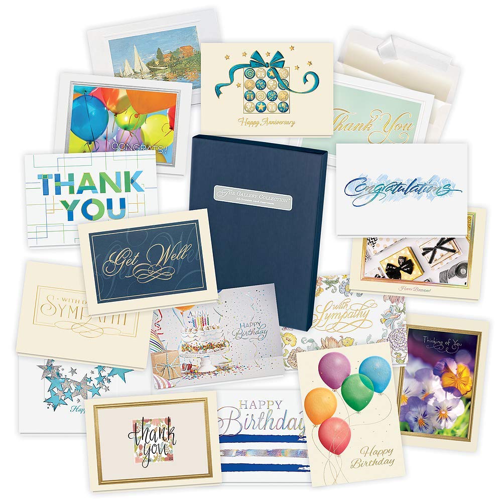 All Occasion Cards Assortment Box (35 Cards), Foil & Embossing (All Occasion 1)