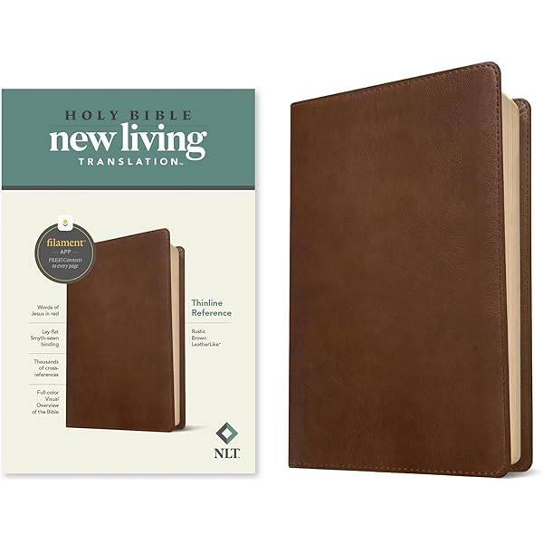 NLT Personal Size Giant Print Bible, Filament Enabled (LeatherLike