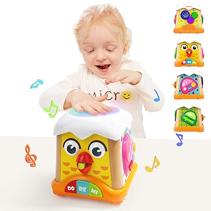 Top Bright Baby Musical Electronic Moving Toys Educational Learning Music Toys With Hand Drum For 1 2 Year Old Boy And Girl Gifts
