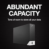 Seagate One Touch Hub 8TB External HDD USB-C USB 3.0 Desktop PC Mac view 4