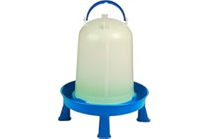 Double-Tuf® Poultry Waterer with Legs | Durable Water Container | Carrying Handle for Chickens & Birds | Chicken Waterer | 2.5 Gallon