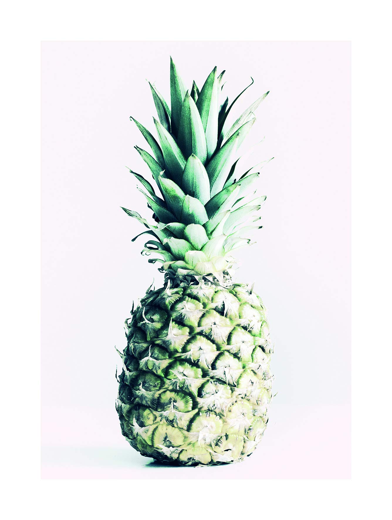 Komar Wall Picture Pineapple Poster Picture Living Room Bedroom Decoration Art Print Without Frame Available in 3 Sizes, , Pink, Green, Multicoloured, 30 x 40 cm