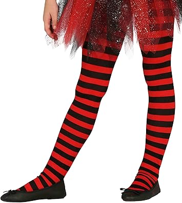 Inconnu Collants Rouge ET Noir Enfant: Amazon.fr: Jeux et Jouets