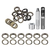 HARFINGTON 20pcs Grommet Tool Kit 14mm Copper