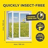 EASYmaxx Fly Screen for Windows with Magnetic Click System Black 150x130 cm view 4