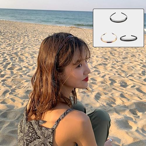 Amazon Co Jp 3xメンズアリスヘアバンドスポーツヘッドバンド歯付きサッカーコームフープ帽子 ジュエリー