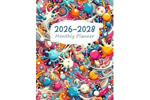 2026-2028 Monthly Planner: 3-Year From January 2026 To December 2028 ( Monday Start + Quotes )