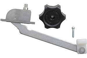 Ventline BVD0462-00 Operator with Black Plastic Knob & Screw for Ventadome RV Roof Vents with Wedge Shaped Covers, Gray, Standard