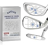Seticek 300Pcs Golf Impact Tape Set, Self-Teaching Sweet Spot and Consistency Analysis, Golf Club Impact Stickers for Woods I