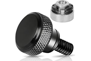 MOCODUO Motorcycle Quick Release Stainless Seat Bolt Screw with Bolt Nut Kit for Harley Davidson Sportster Softail Fat Boy Fat Bob Street Bob Breakout Low Rider Dyna Street Glide Road Glide 1996-2025 Black