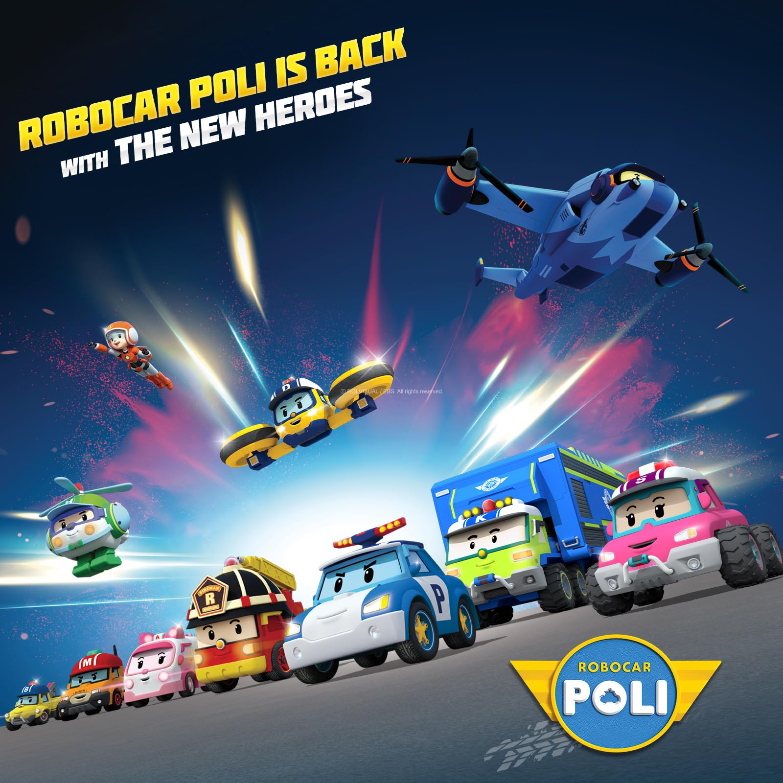 Robocar Poli DIE-CAST Poli Police Car – Metal Vehicle Toy for Toddlers | Birthday & Party Gift for Boys & Girls Ages 1–5