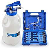 Orion Motor Tech Oil Extractor Pump and Dispenser Tool Kit, 10L Pneumatic Transmission Fluid Brake Bleeder Set, 2 Way Vacuum 