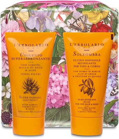 L'Erbolario Tanning Ointment Carrot Walnut Aloe 75ml + After Sun Fluid 75ml