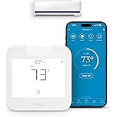 Breez Max Smart WiFi Thermostat for Mini-Split, Window, Portable AC (White) | AHR Product of the Year | Smart AC Controller | AI-Based Tech | Free App, No Subscription | Alexa, Google, IFTTT, SmartThings