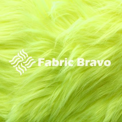 Amazon.com: Tela de pelo sintético de pelo largo de color lima, 60.0 in de ancho, se vende por yardas (FB): Arte, Manualidades y Costura