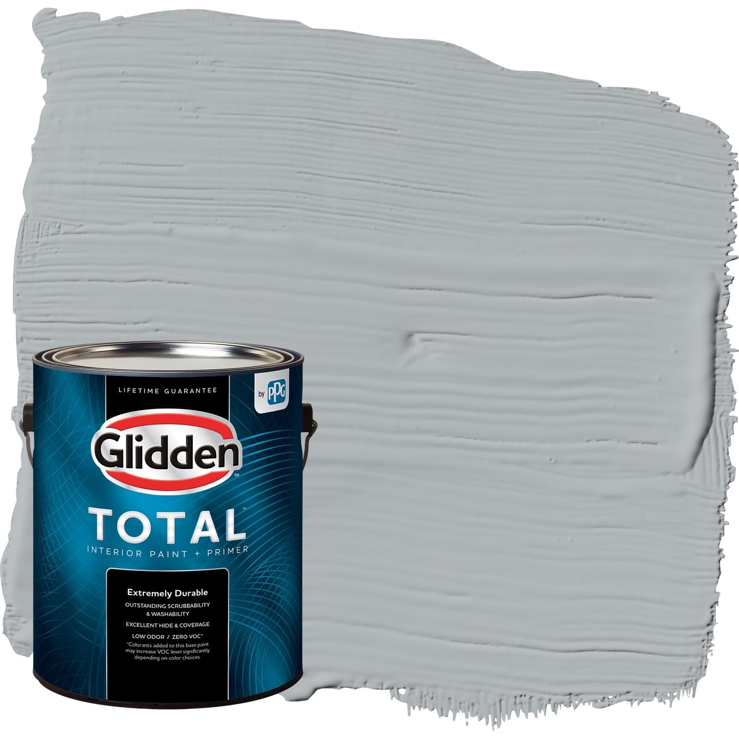 Glidden Total 1 gal. Stargazer/Gray Semi-Gloss Interior Paint with Primer Image