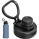 Replacement Lid for Hydrapeak Wide Mouth 14 26 32 40 50 oz Water Bottles | Spout Lid with Flexible Handle for Hydrapeak, BPA-free, Leak-Proof, for Class, Working Out and Hiking