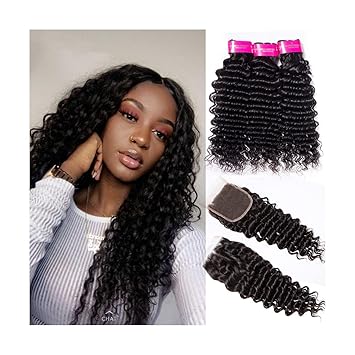 Amazon Com Hair Bundles With Closure Straight Hair Bundles With